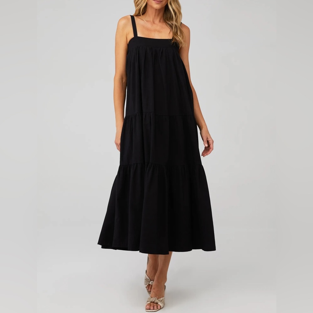 Araminta James Sunset Maxi Summer Black Dress Size XS